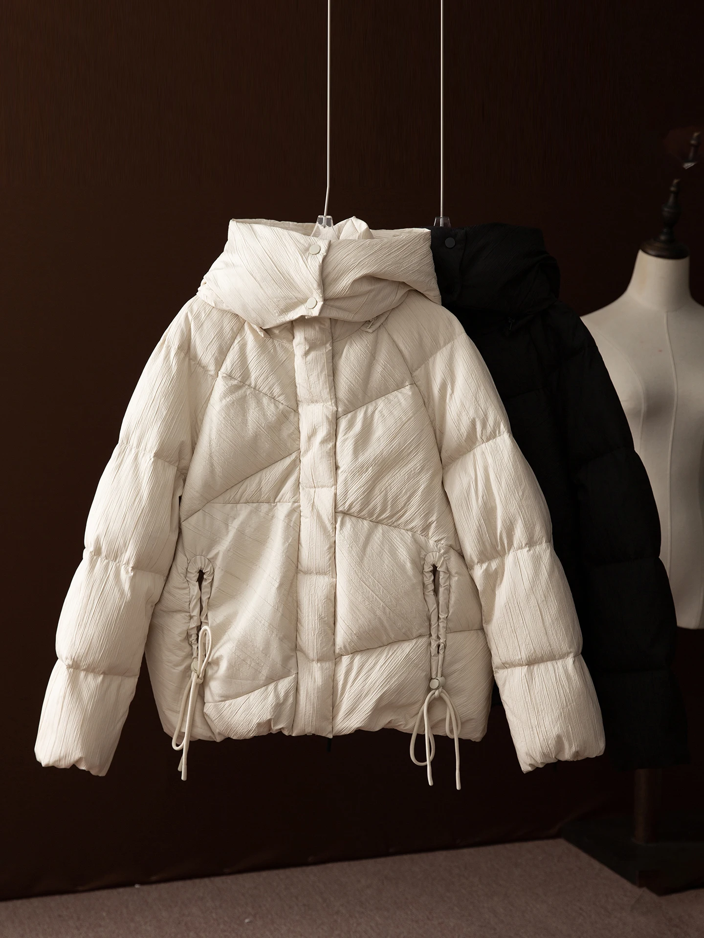 

Специальное предложение: Теплая куртка-пуховик с капюшоном из 90% белого гусиного пуха, дизайн Bfled, прямой крой, повседневная верхняя одежда Turtle Ba Sle