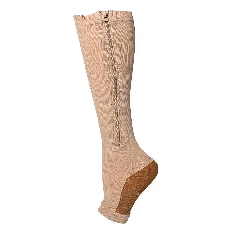 Amazon zipper Open Toe Compression Socks zip sox CompressionSocks Compression Socks Beautiful Leg Elastic Socks