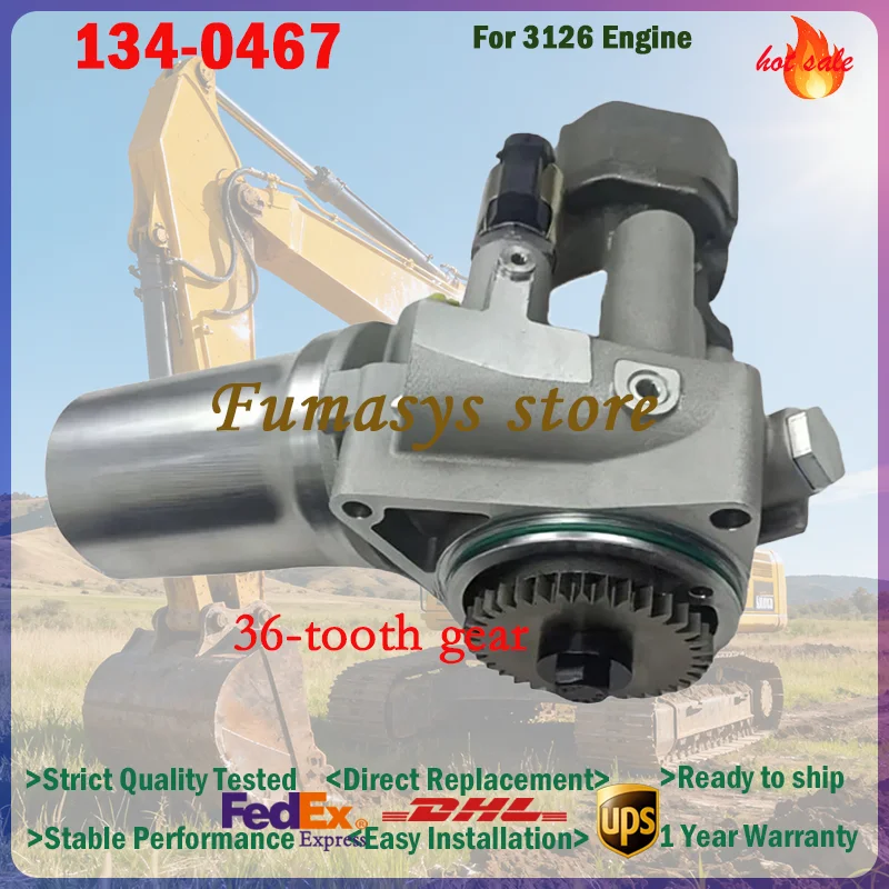 134-0467 1340467 New High Pressure Diesel Fuel Pump For 3126/3126B/3126E Engines 322C/325C/325C L Excavator 950G II