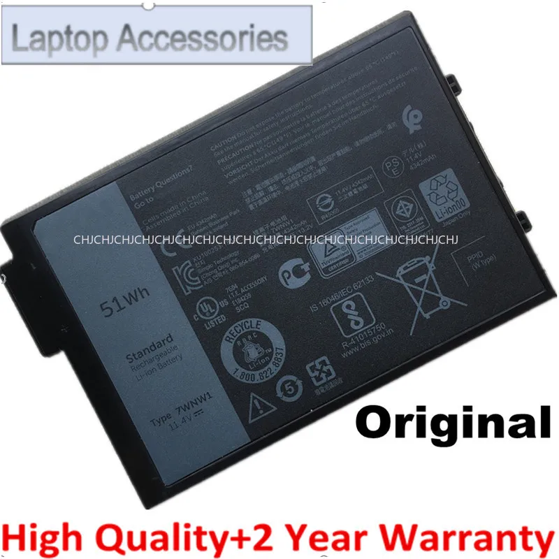 FF 7WNW1 DMF8C batería del ordenador portátil para Dell Latitude 7424 5420 5424 5420 enrugado P85G001 P86G001 GK3D3