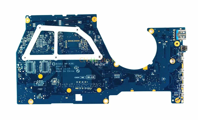 FOR LENOVO YOGA 3 14 laptop motherboard BTUU1 NM-A381 DDR3L W/ i3-5005U CPU Tested