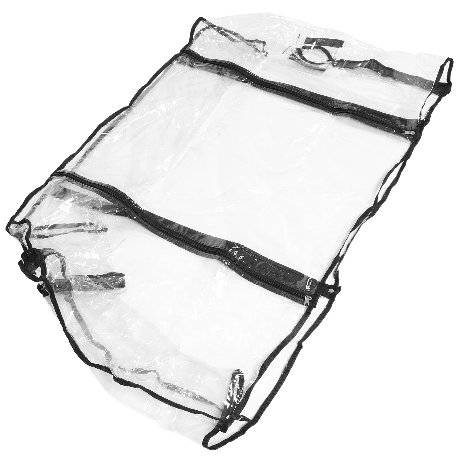 

Waterproof Foldable Wagon Cover Clear PVC Rain Protector for Handcart Universal Fit Camping Picnic Beach Cart Coverage