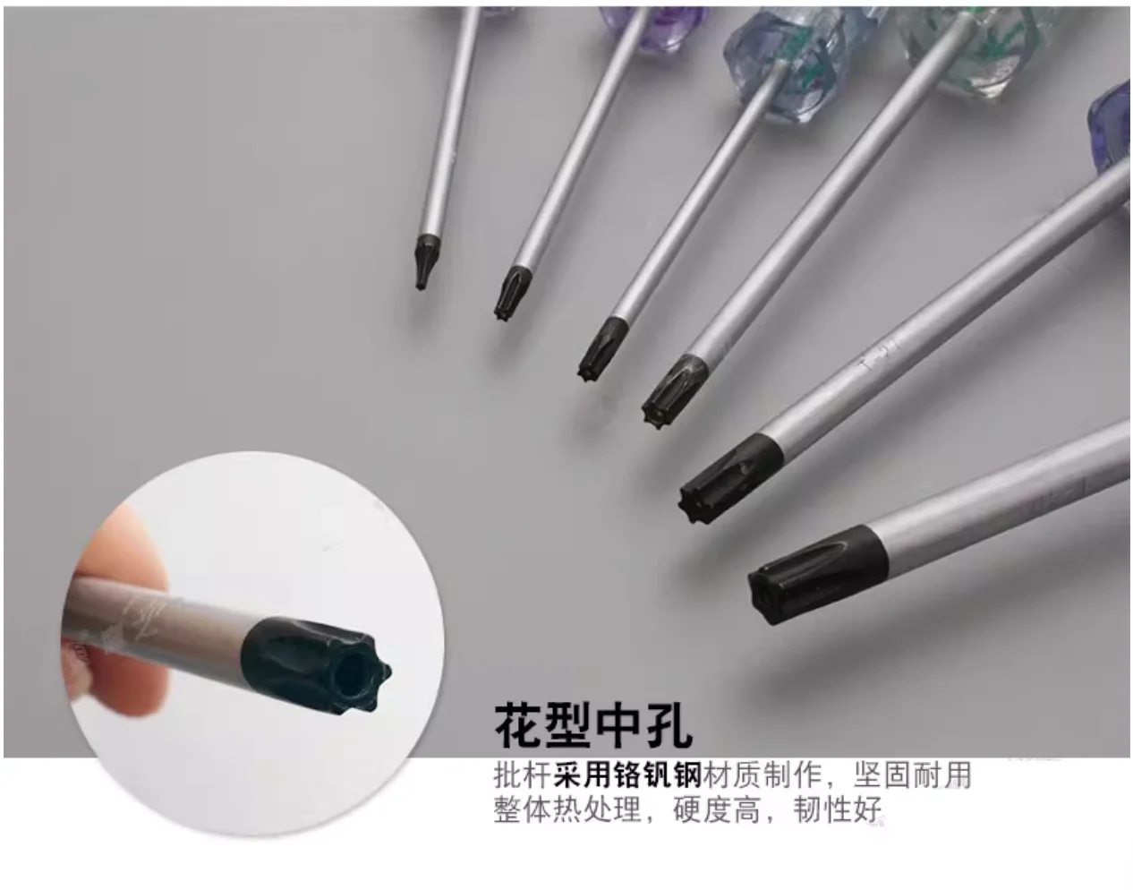BESTIR tool transparent torx socket screwdriver T5 T6 T7 T8 T9 T10 T15 T20 T25 T27 T30 T40 chrome vanadium steel NO.37305