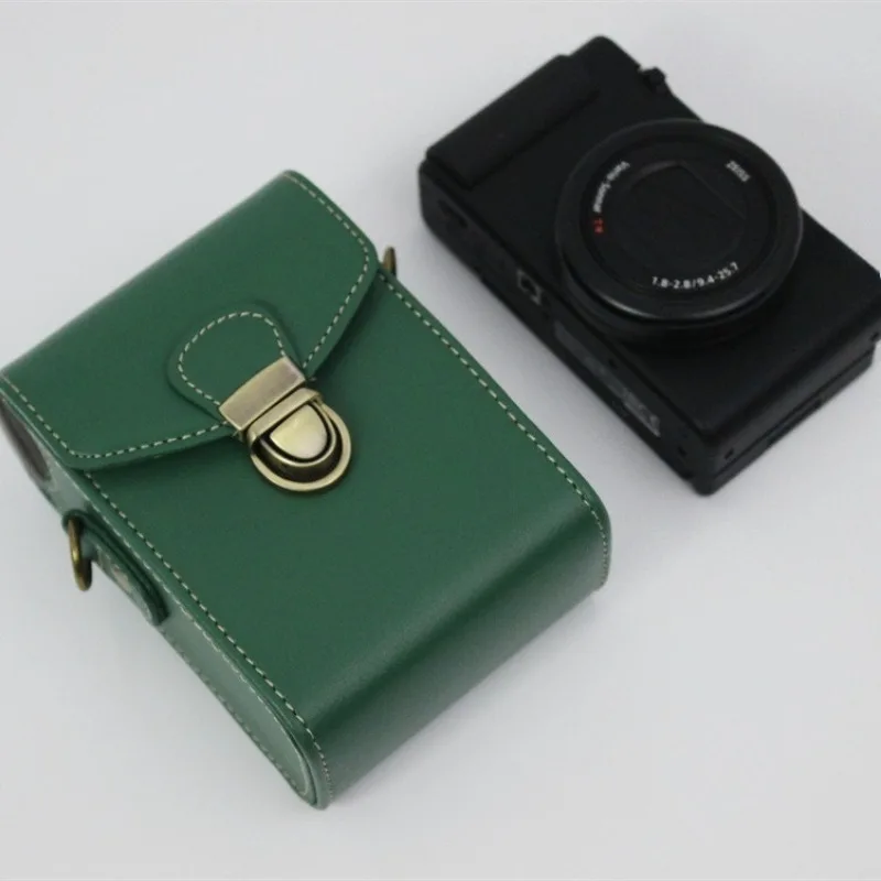 

For Canon G7X3 G7x2 sx740 Camera Case For Sony RX100M7 zv1 Leather Case Ricoh GR2/3x camera bag