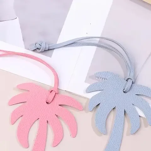 1 قطعة بو الجلود شجرة جوز الهند حقيبة جلدية قلادة شجرة جوز الهند شكل حقيبة جلدية قلادة مجوهرات اكسسوارات قلادة #2