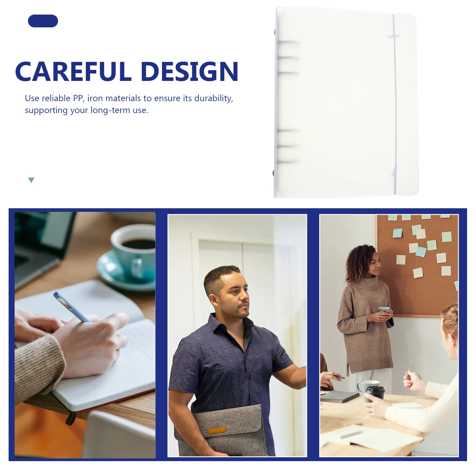 

2pcs A5 Portable Binder Notebook Cover For Students Loose-Leaf Organizer Reusable Document Folder Shell Journal File Binder