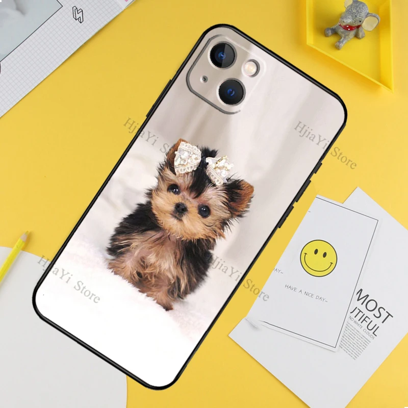 Yorkshire Terrier Dog Phone Case For iPhone 13 12 11 14 15 16 Pro XS Max XR X Silicone For iPhone 12 Mini Plus Cover