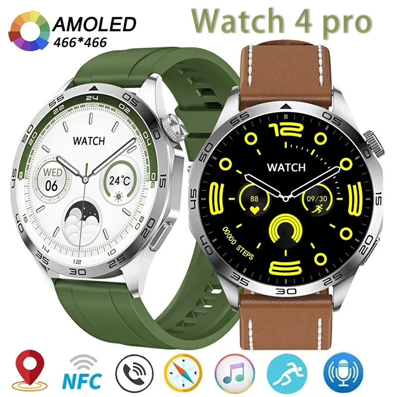 

2024 New Original Huawei Watch 4 Pro Max Smart Watch Men GPS Sport Tracker AMOLED466*466 HD Screen FNC Bluetooth Call smartwatch