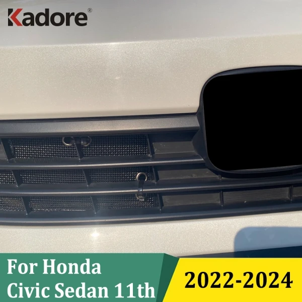 

For Honda Civic Sedan 11th 2022 2023 2024 Front Insect Screening Grille Insert Net Car Styling Accessories