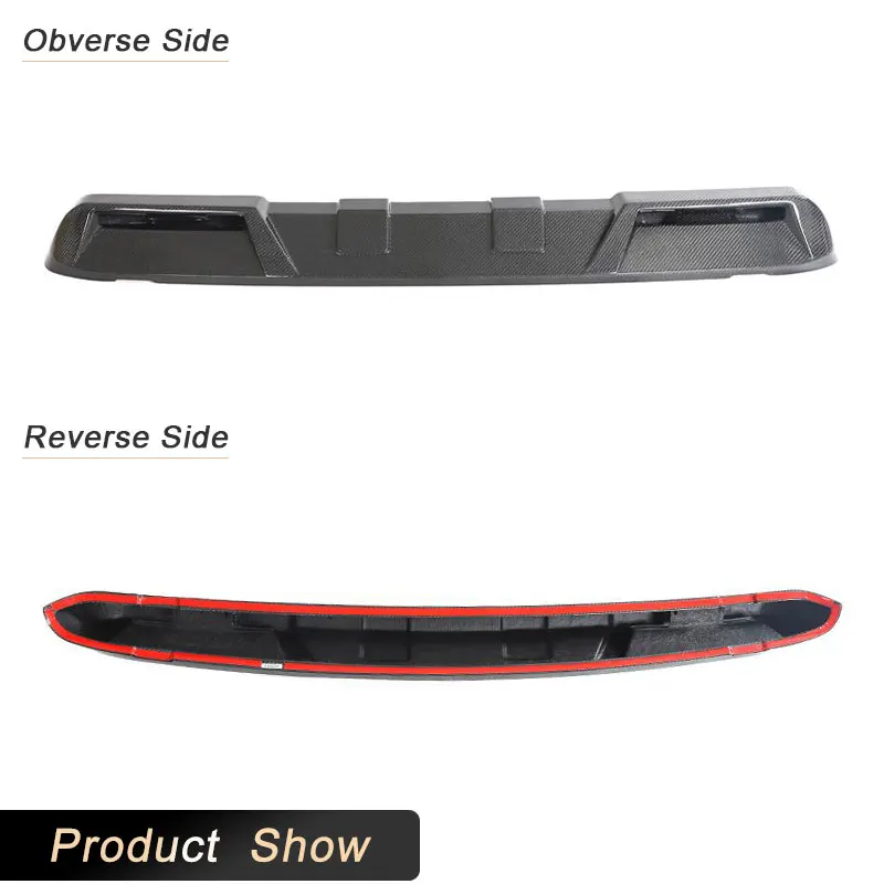 سقف السيارة الأمامي أجنحة سبويلر ألياف الكربون لفورد برونكو الرياضة فائدة 2021 2022 2023 سباق سبويلر الجبهة العلوي الشفاه طقم الجسم