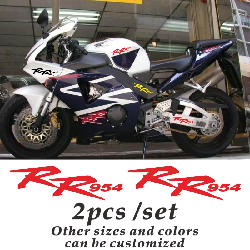 Mult size  Reflective Sticker Decal Motorcycle Car Sticker Wheels Fairing Helmet Sticker Decal For Honda RR 954 RR 954 RR