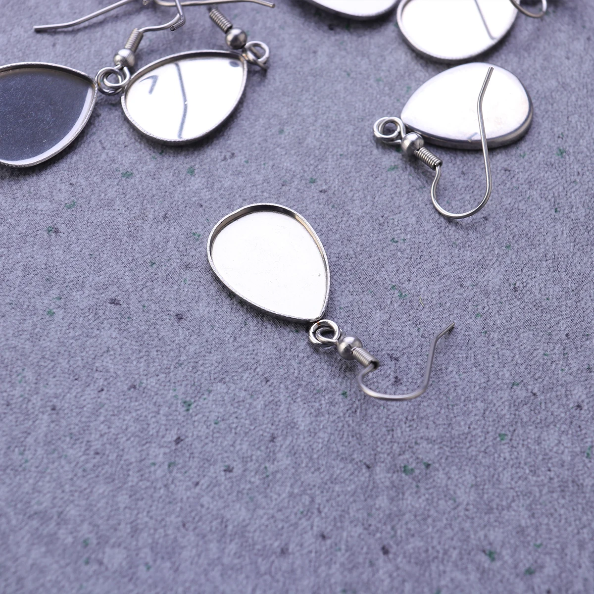 

40 Pcs DIY Party Earring Kit Stainless Steel Eardrop Jewelry Dangler Gem Lightweight Safe Practical