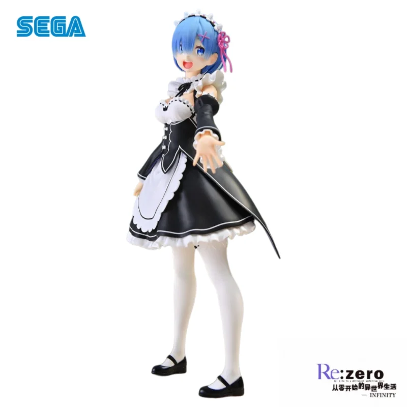 En Stock Sega Original Re Zero-arranque la vida en otro mundo Rem figura de acción modelo muñeca nuevos juguetes en caja modelo garaje