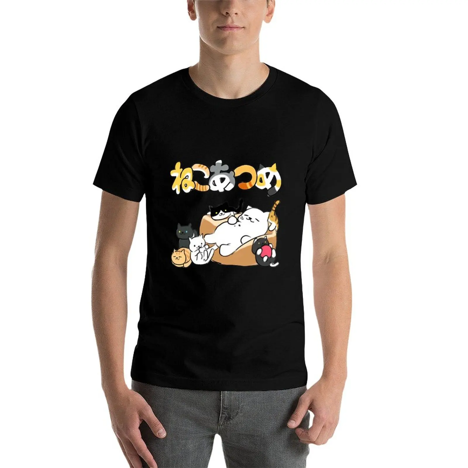

Neko atsume - Tubbs cat & more - Neko T-Shirt t shirts for man graphic tees t shirts for man cotton man t shirts cotton T-Shirt