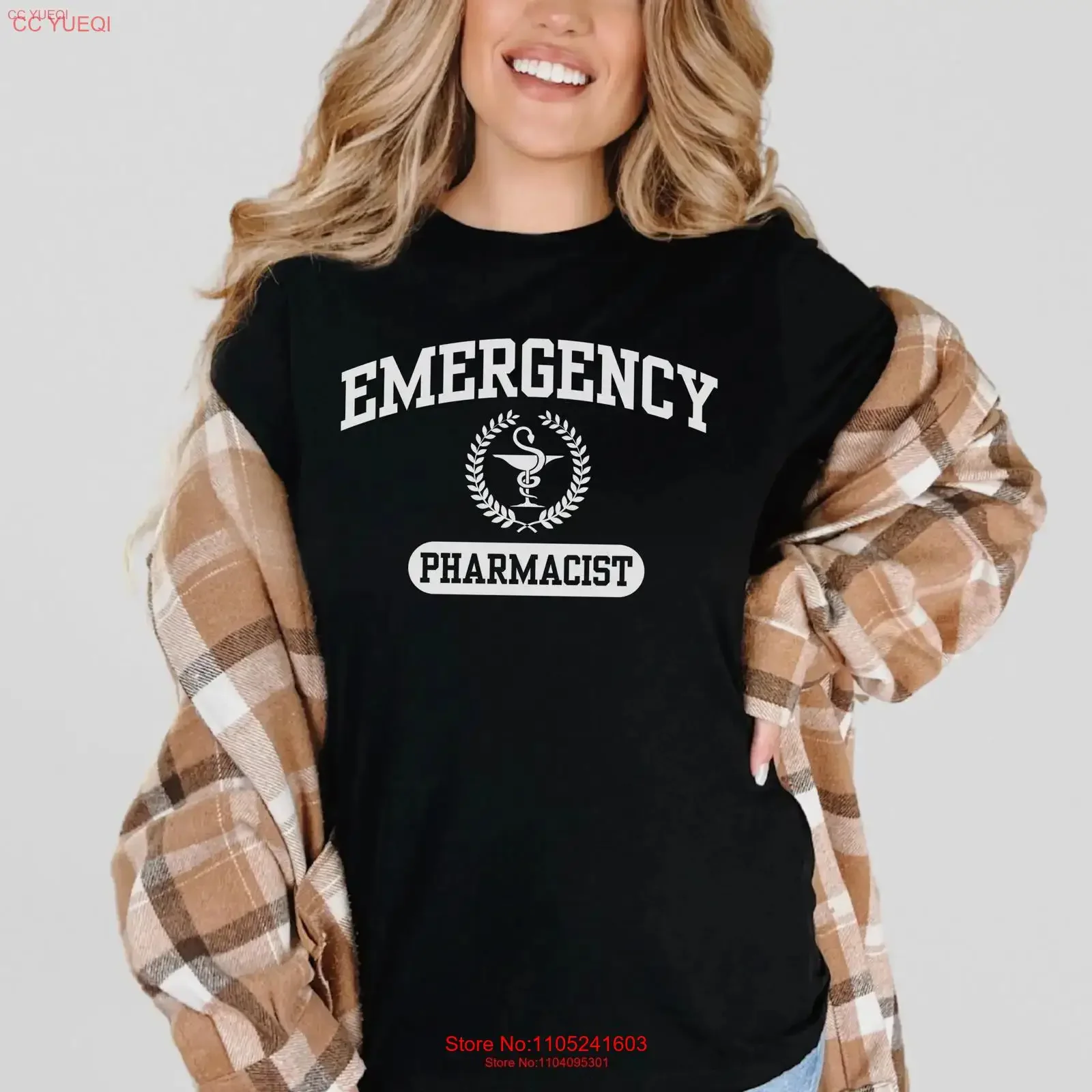Varsity Letter Emergency PharmacisT T Shirt Medicine Doctor of Pharmacy Department PharmD vintage Washed graphic Soft