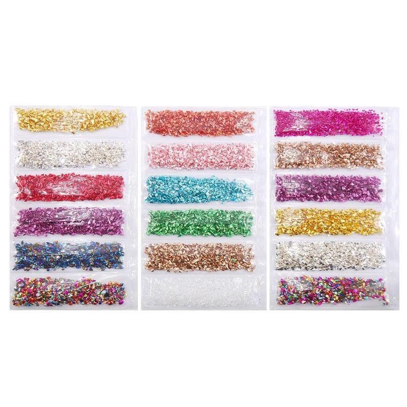 

Crystal UV Resin Mold Coaster Filler Chunky Glitter Irregular Glass Chips DIY Crafts Jewelry Making Filling Decorative