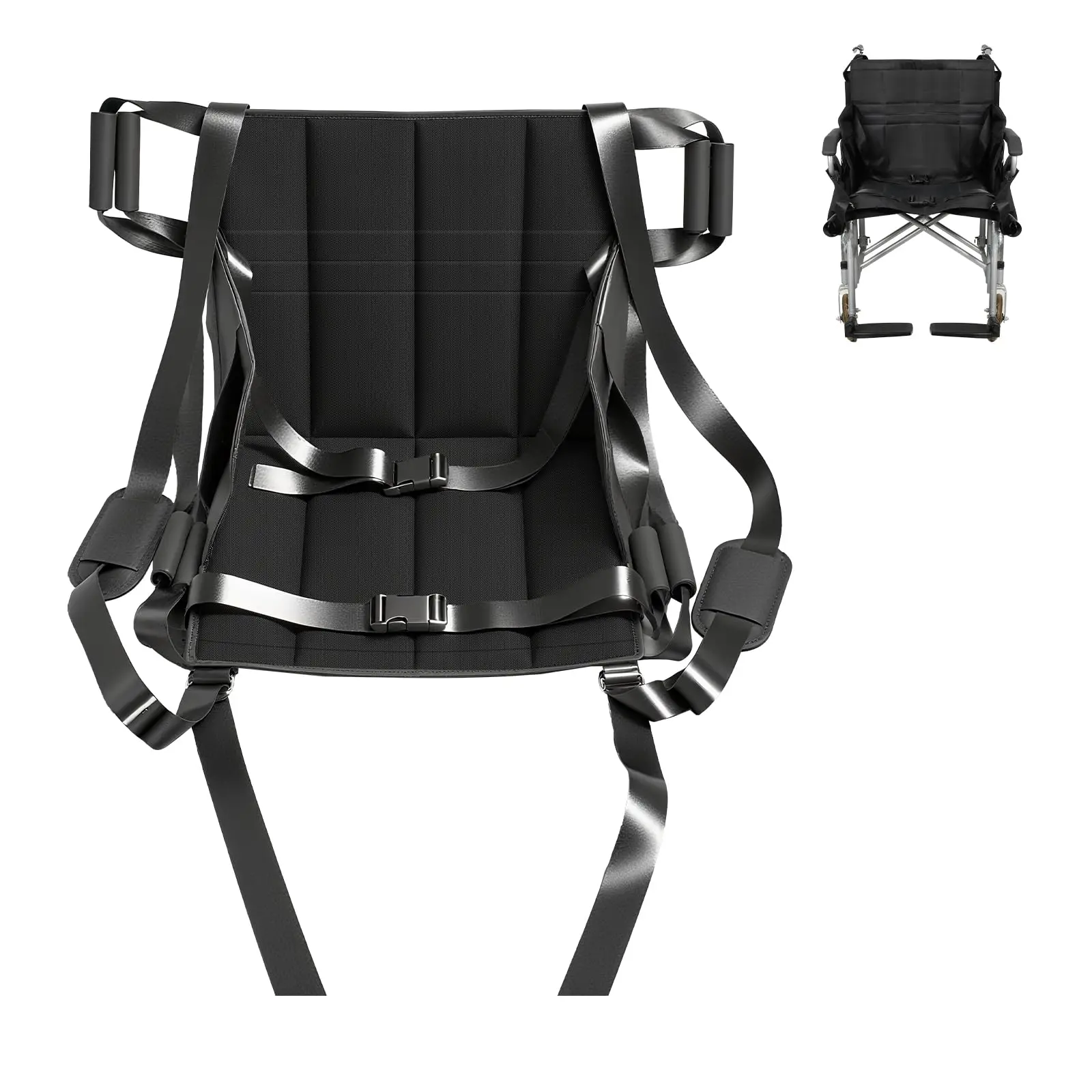 LEFEKE Patient Lift Transfer Belt for Wheelchair Car Bed, Portable Lift Assist Pad, Slide Board Sling Seat for Elderly Care view 5