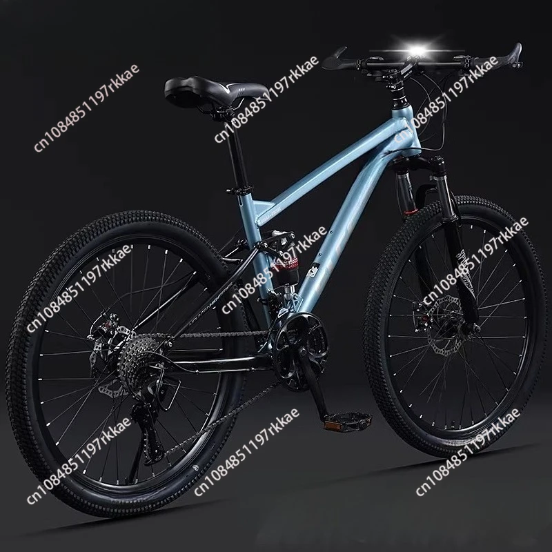 Full Suspension Mountain Bike 30 Speed All Terrain Adult Bicycle for Downhill Trail and City Commuting
