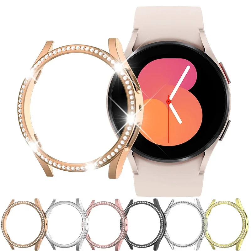 Cover for Samsung Galaxy Watch 6 Case 40mm 44mm Accessories Bling Diamond PC bumper Galaxy Watch 6 Classic 47mm 43mm Protector