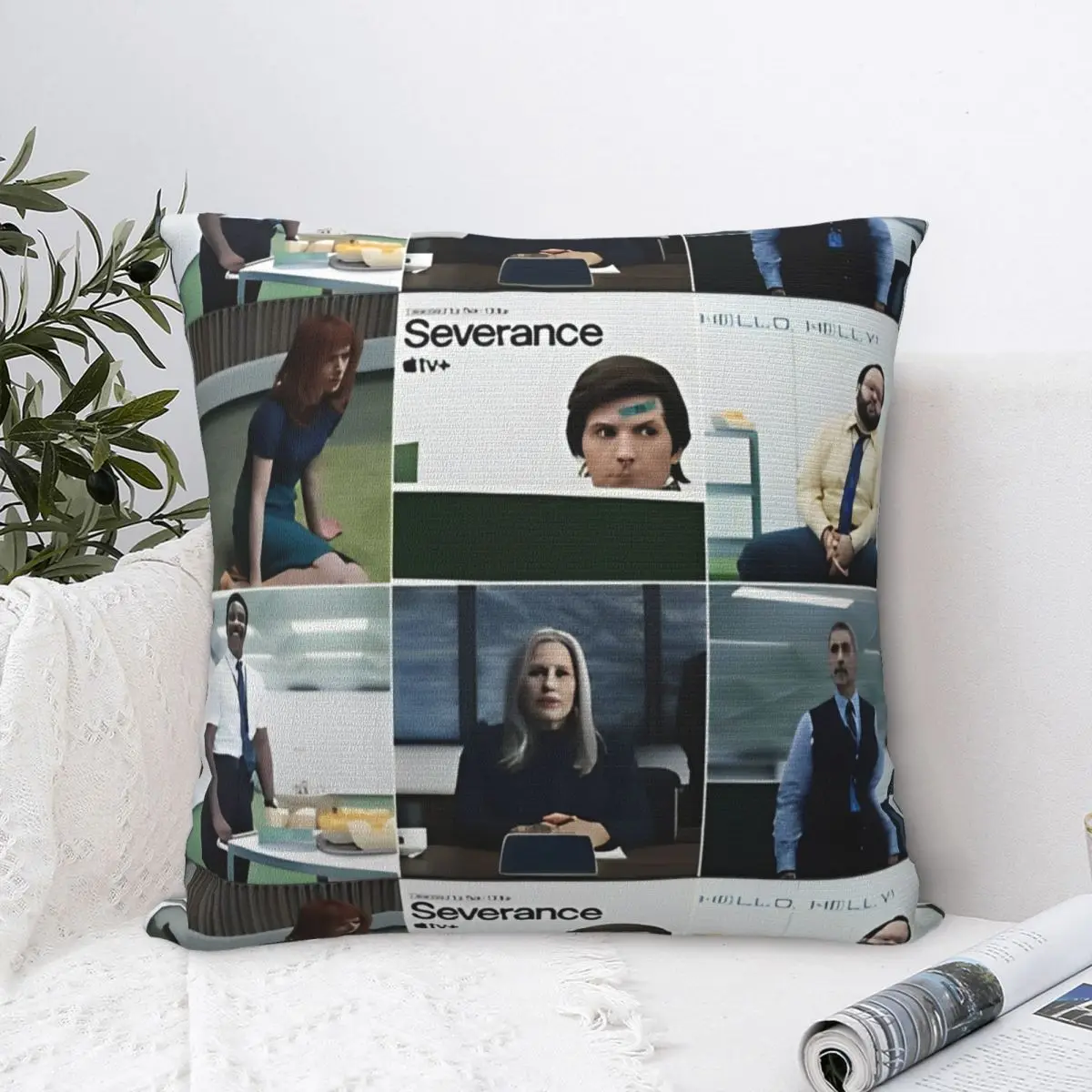 Severance Thriller Tv Series Square Pillow Case Cushion Covers Customized Zipper Decorative Pillowcover for Home 45*45cm