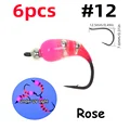 6 rosas tamaño 12