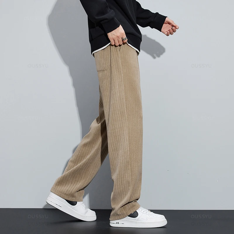 【25年AW新作】MIDRISE CORDUROY BAGGY 2025 New Autumn Winter Soft Stretch Stripe Corduroy Pants Men
