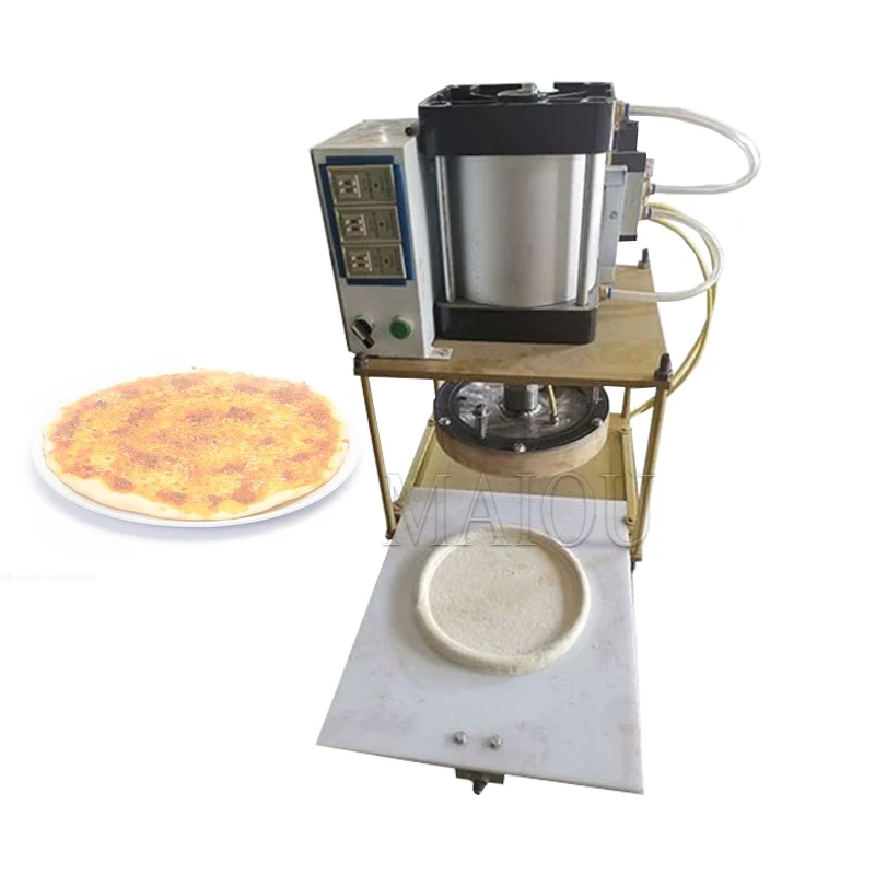 Commercial Pressure Pneumatic Pizza Dough Press Automatic Shredded Cake Egg Pancake Flattening Machine