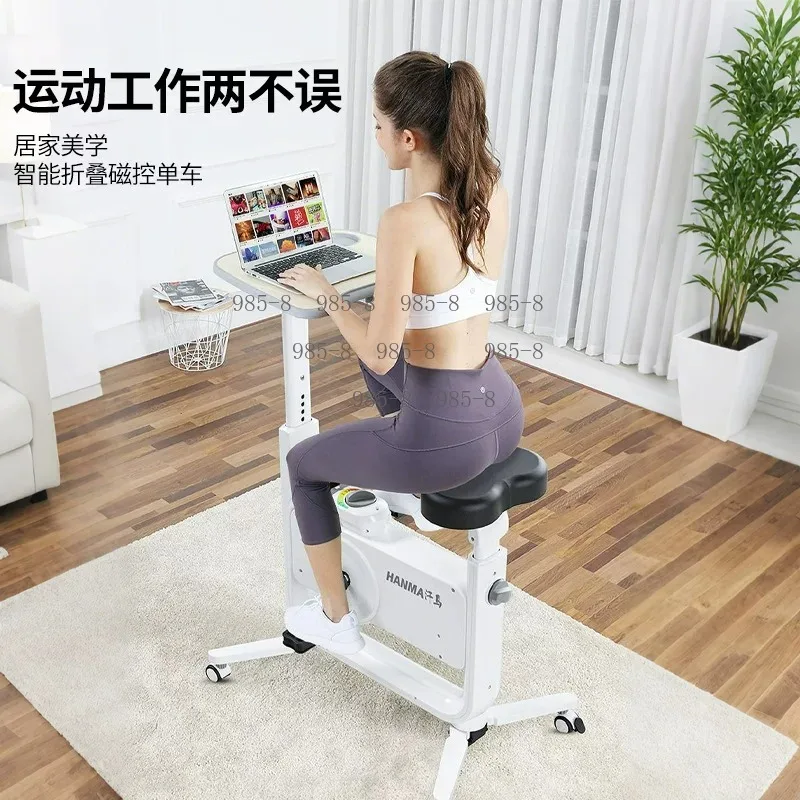 Silent Indoor Exercise Bike Home Office Use New Install-Free Magnetic Control Spinning Bike