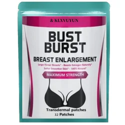 BIGGER BREAST ENLARGEMENT ENHANCEMENT FIRMER FULLER LARGER BUST, TRANSDERMAL PATCH, MADE IN USA