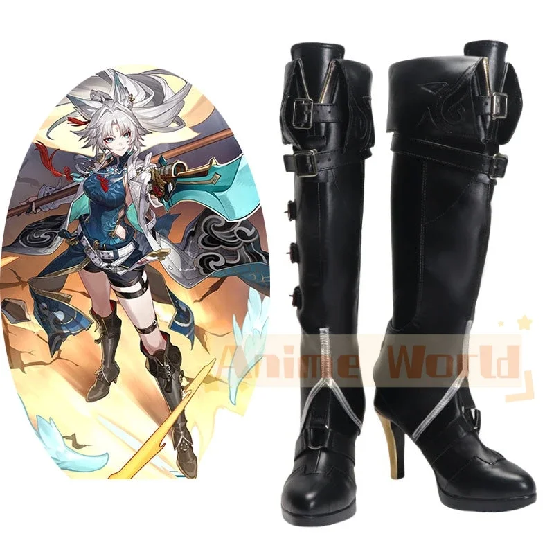 

Game Honkai Star Rail Feixiao Shoes Cosplay Boots Halloween Carnival Boots Custom Made