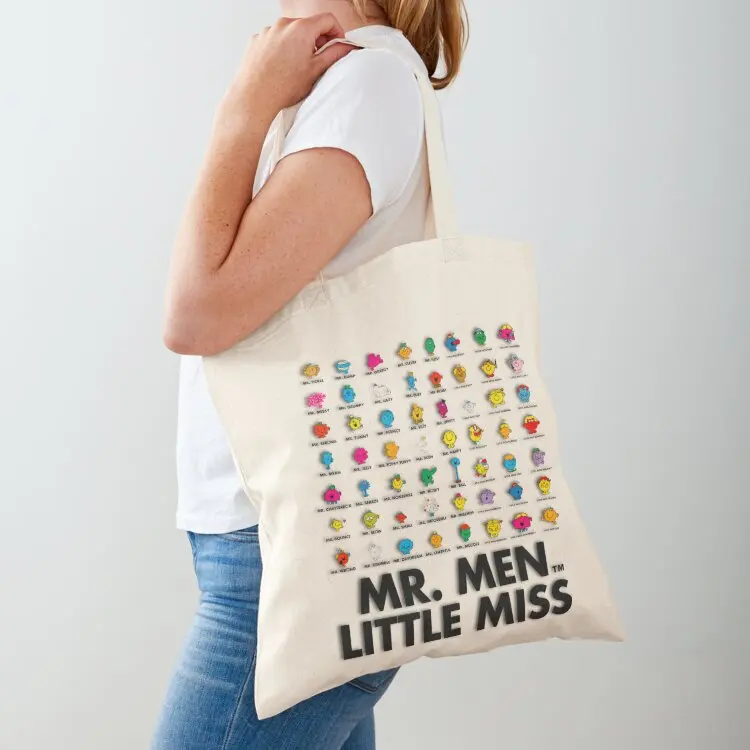 

Little Miss and Mr Characters Tote Bag Canvas stote bag tote bag men's shopper bags for women luxury women