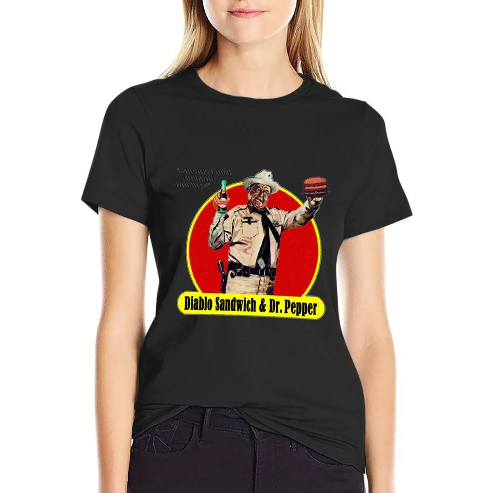 

DIABLO SANDWICH & DR. PEPPER T-Shirt quick drying sports fans plus size tops hippie clothes tight shirts for Women