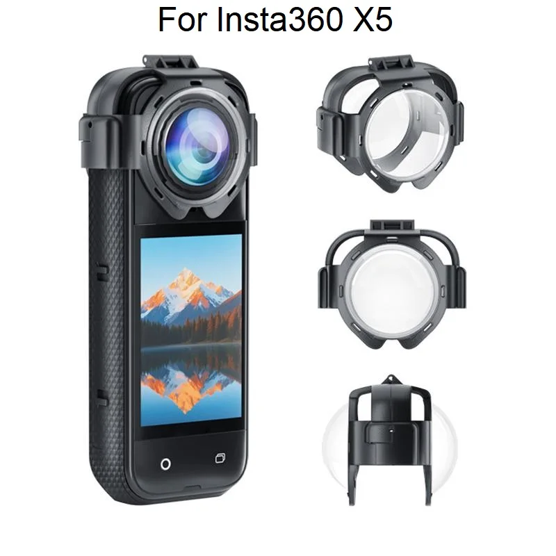 PULUZ Snap-on Optical Tempered Glass Lens Guard Protective Cover For Insta360 X5