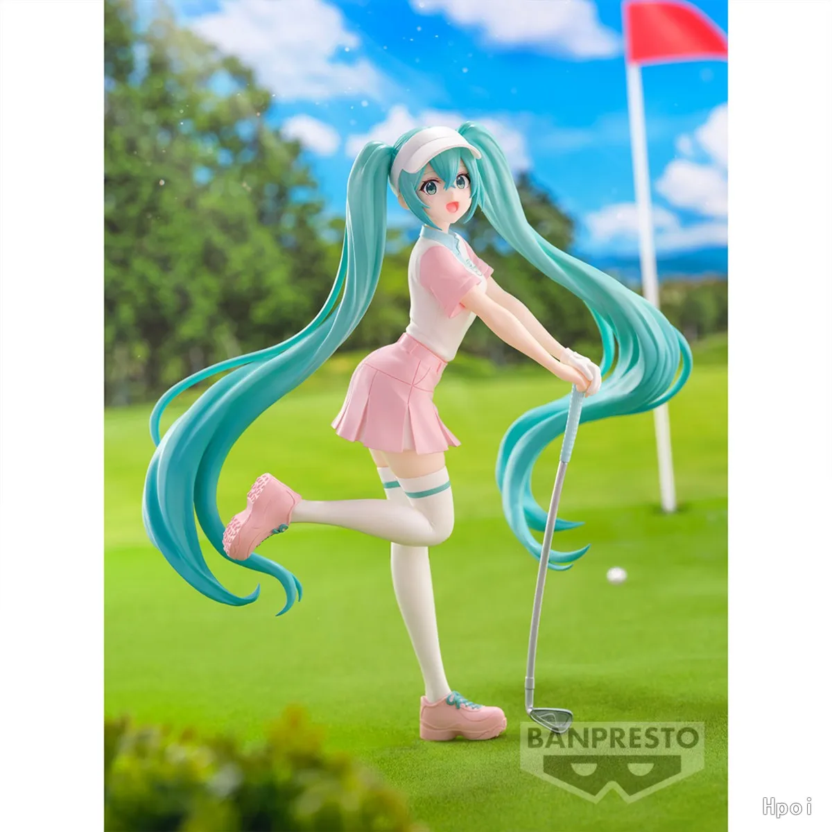 20ซม.BANDAIอะนิเมะHATSUNE MIKUวันหยุดความทรงจําGolf Seriesยืนของเล่นตุ๊กตาAction Figure CollectionของขวัญPVC