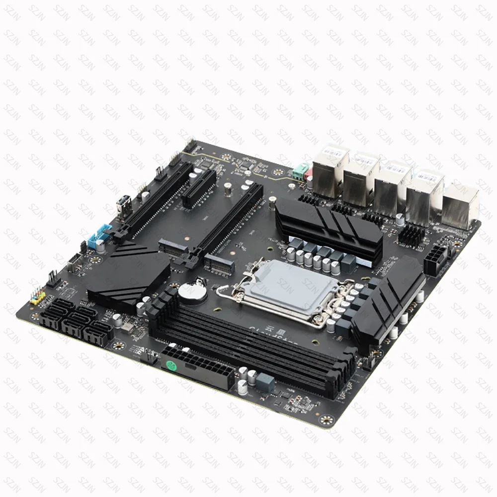 Z690 Motherboard Set Suitable NAS Bulid Low Energy Consumpton Support M.2 NVME 8 Native SATA  AV1 Format Hard Decoding
