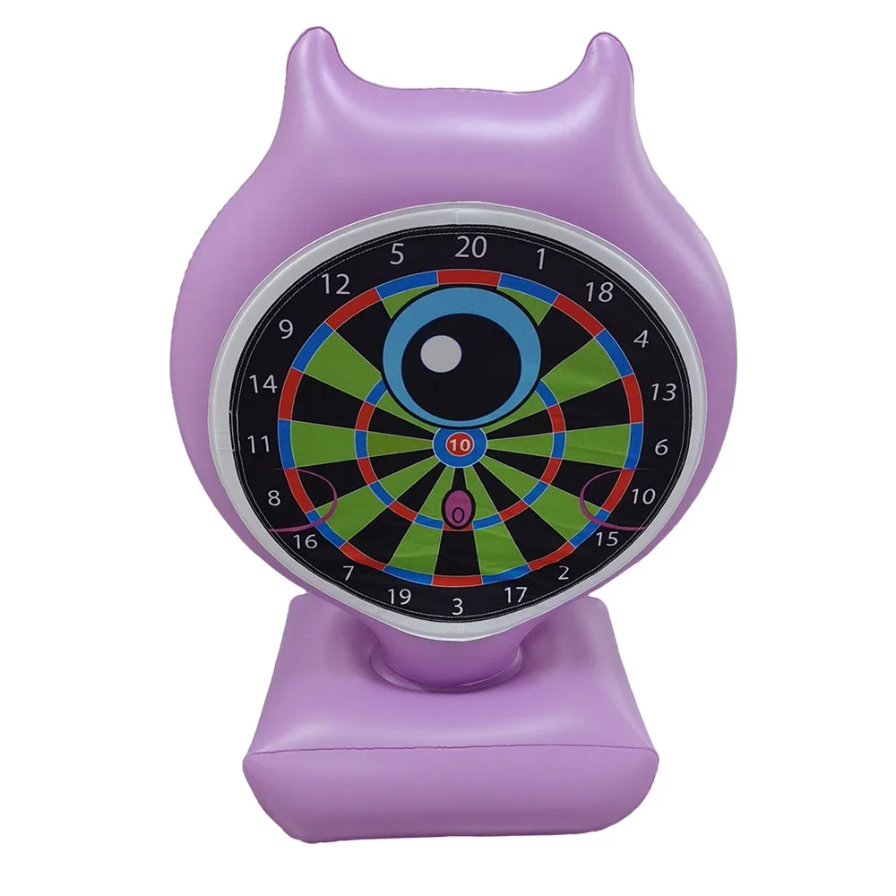 PVC Inflatable Target Adult Kids Toss Toy for Water-Dart Football Penalty Dart Board Sticky Fun