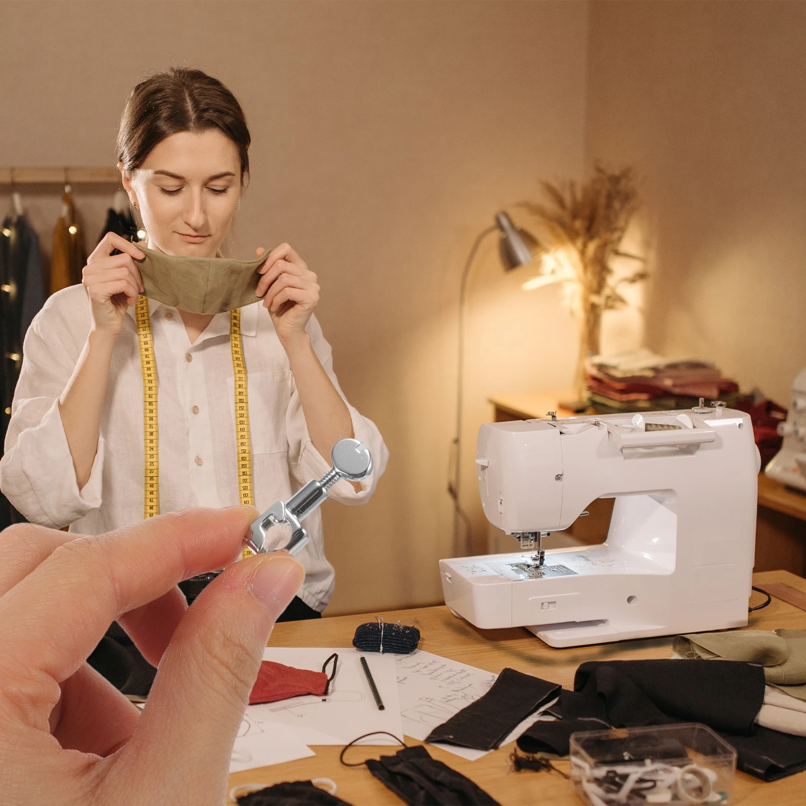 

2Pcs Durable Sewing Machine Needle Clips Heavy Duty Metal Easy Install Household Parts Accessories Sewing Machine Needle Clamp