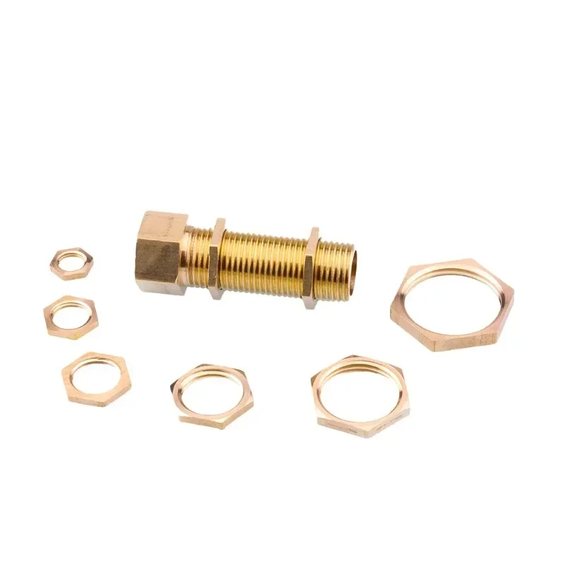Brass Copper Hex Nuts Nipple 1/8