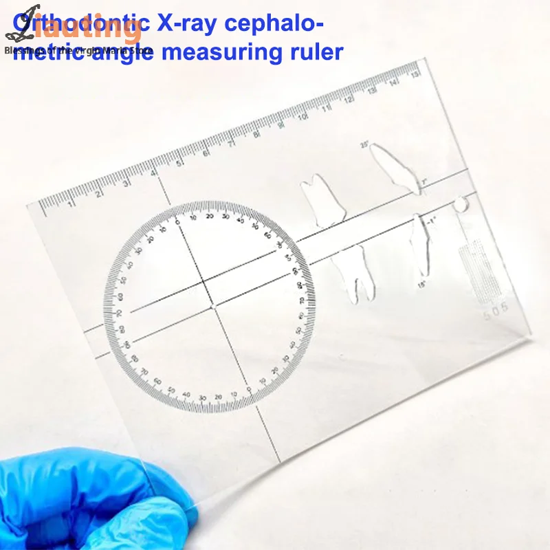 歯科矯正定規、歯科定規、X線分度器、歯科材料、歯科材料、1個