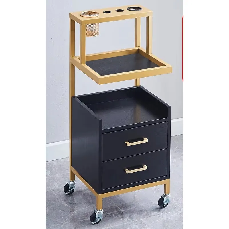 Hot Selling Beauty Salon Storage Trolley Mobile High-Quality Hair Salon Styling Barber Shop Tool Cabinet Hair Salon Trolley