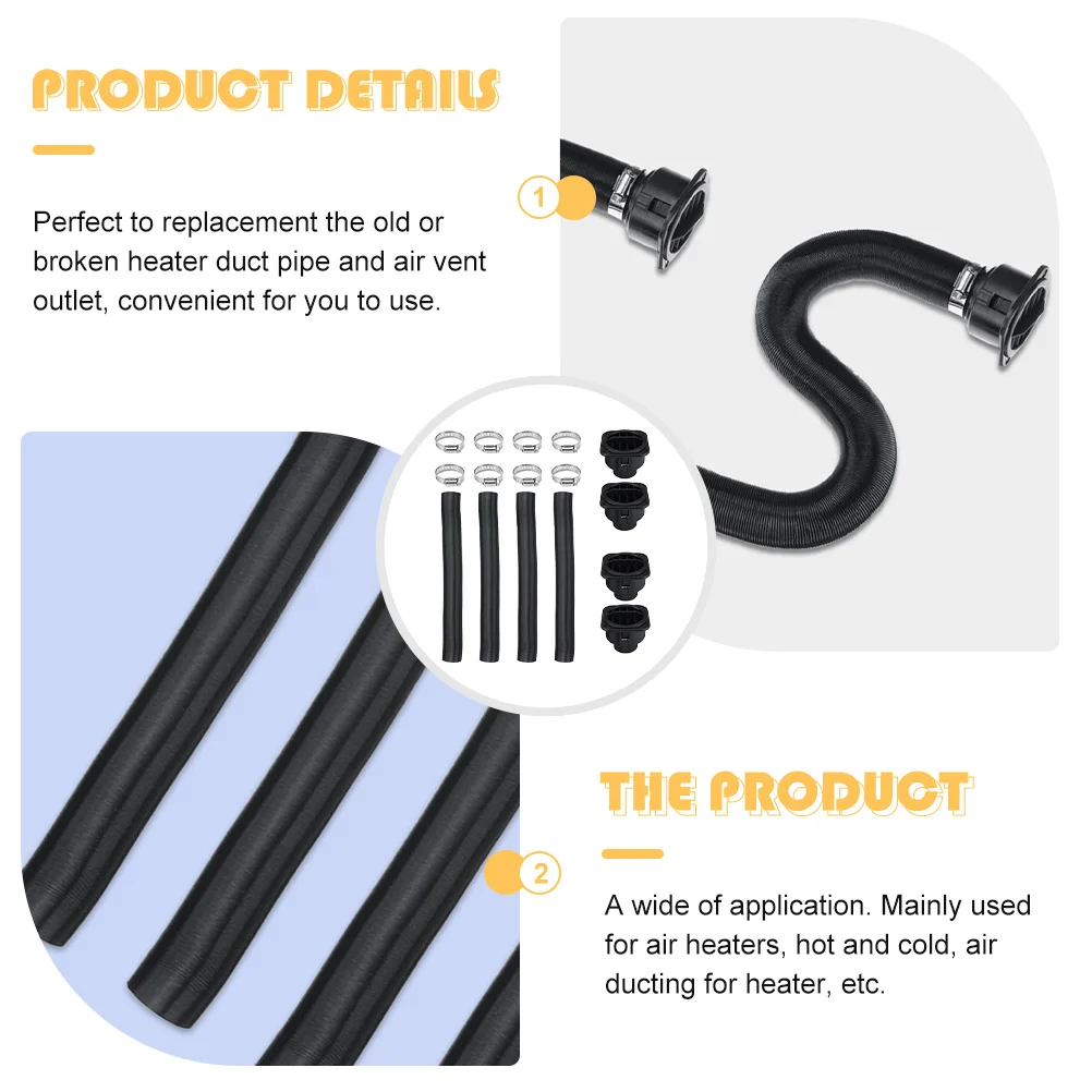 

1 set 1 Set 42Mm Heater Duct Tube Air Vent Outlet Replacement For Car Truck Boat Engine Parts Warm Air Outlet Duct Hose