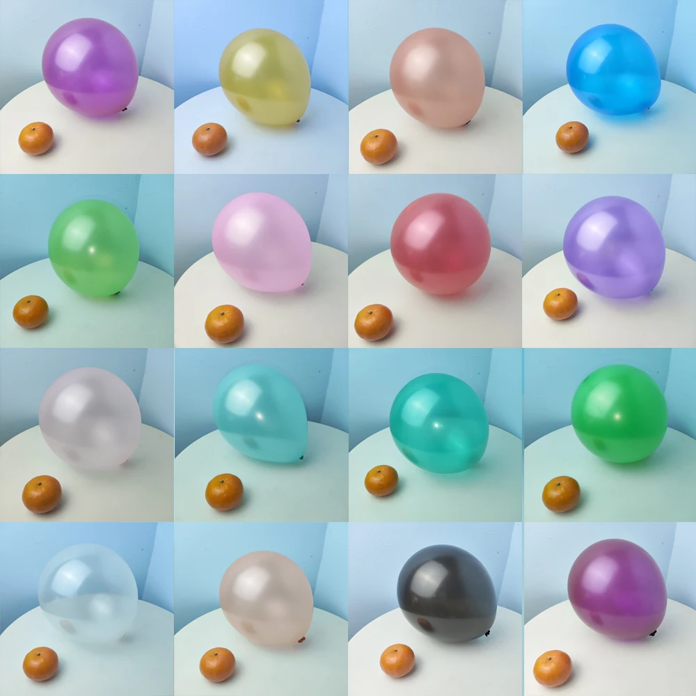 

50/100pcs 10/12 inch Glossy Pearl Latex Balloons Birthday Party Wedding Colorful Inflatable Decor Ballon Kids Toys Air Balloons