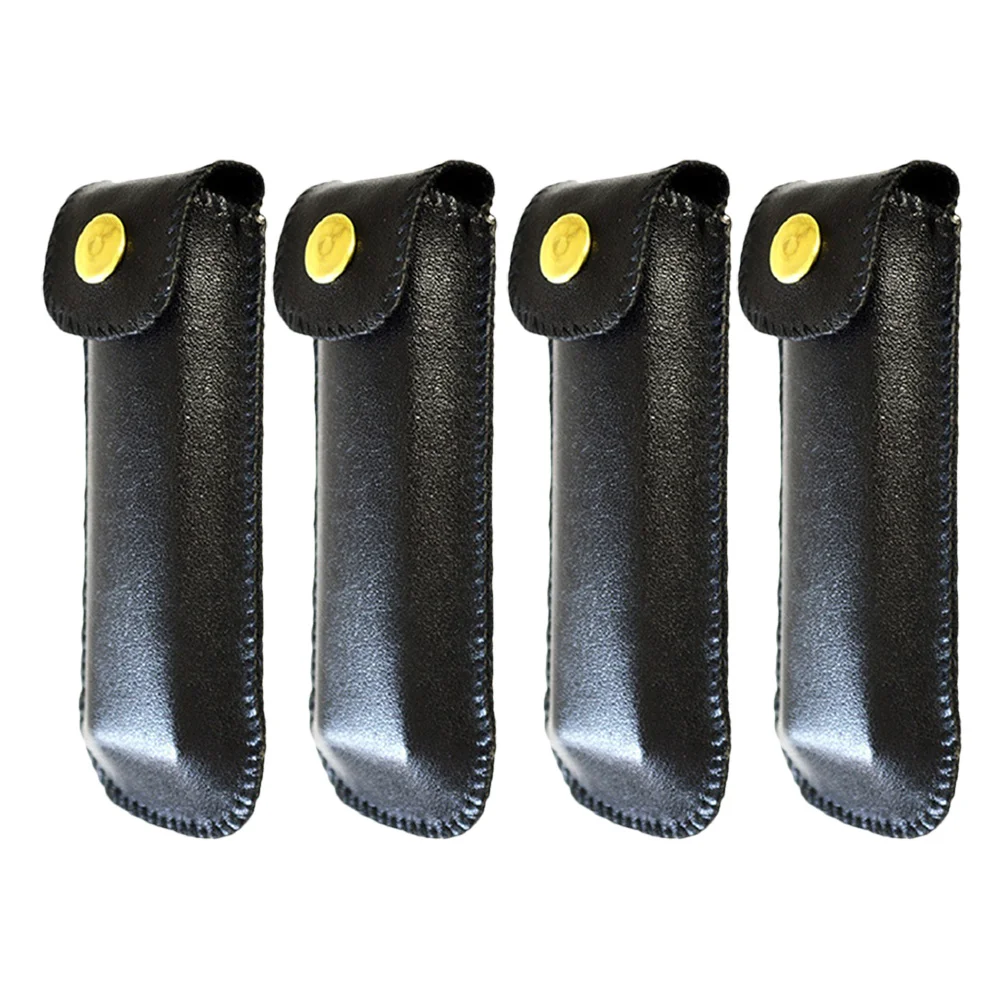 

4Pcs PU Harmonica Cases Imitation Shockproof Storage Bags Portable Travel Waterproof Carrying Box PU Harmonica Case