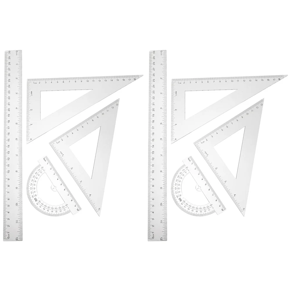 

Triangle Ruler Design Drawing Tool Clear Protractor Centimeter Transparent Plastic