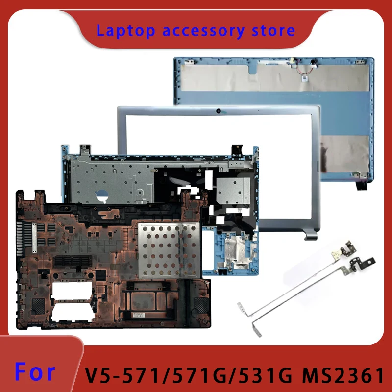 Non touch compatible with Aspire V5-571 V5-531 V5-571G V5-531G LCD screen top cover screen frame palm rest bottom shell hinge