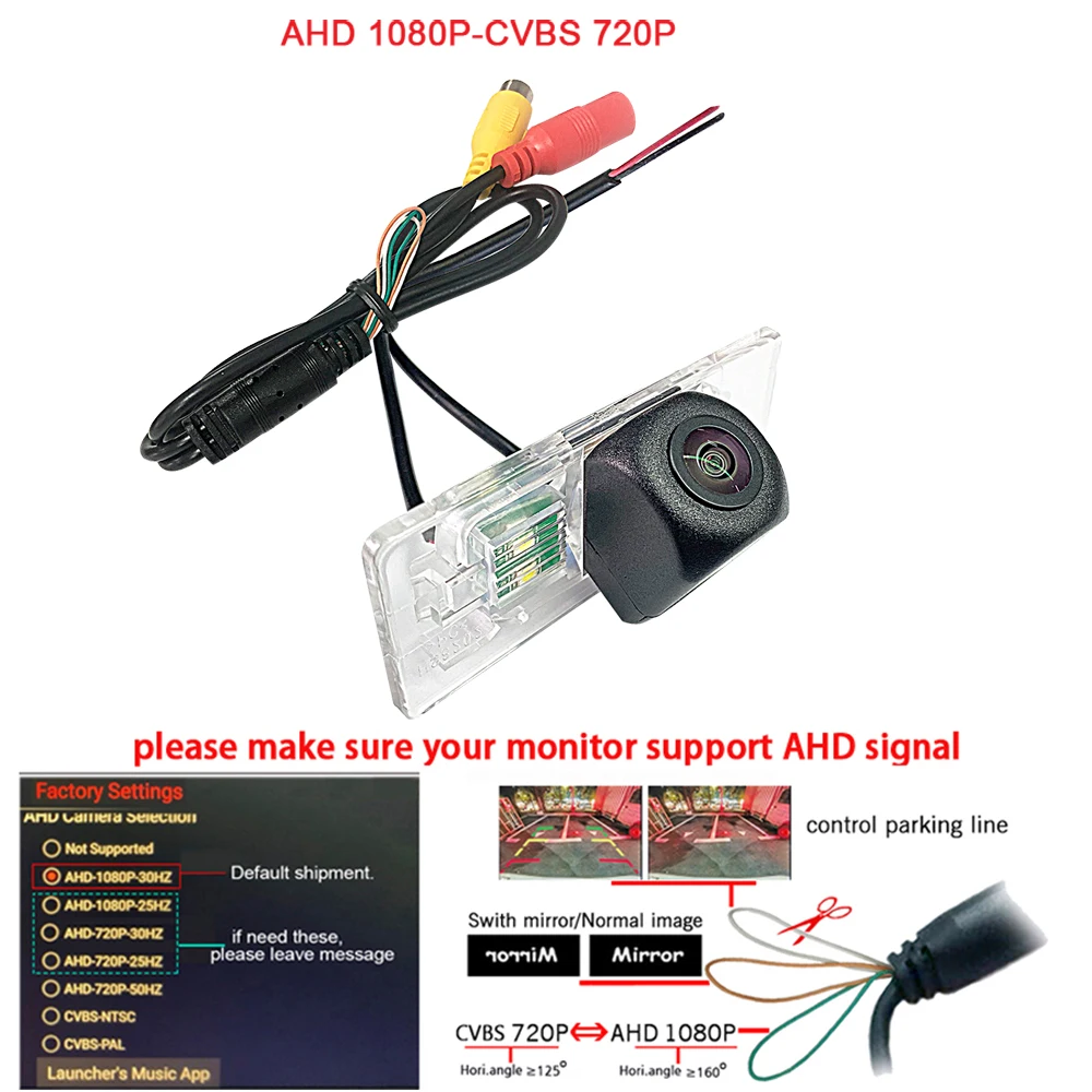 

AHD 1920*1080P Car rear Reverse Camera for LADA Priora Kalina Granta Vesta Cross VAZ 2192 2194 2171 rear Vehicle Backup camera