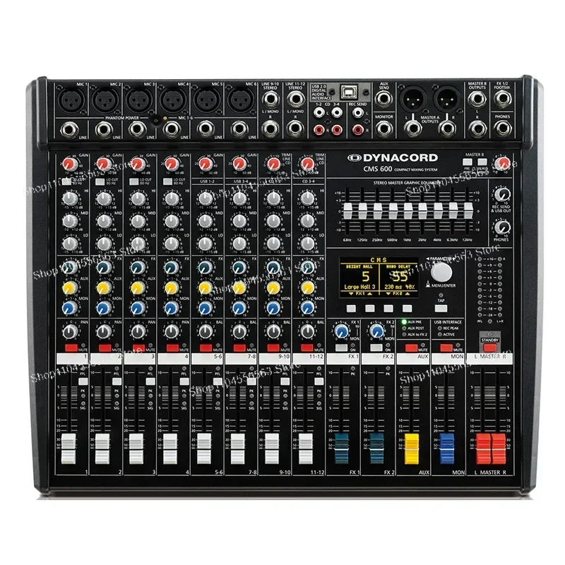 CMS600-3 خلاط احترافي 99 تأثيرات ترددية مزدوجة مرحلة خاصة