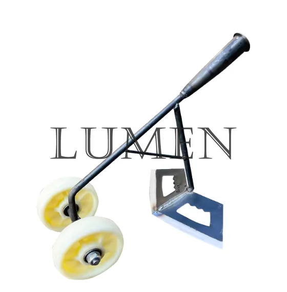 Household Hand Pushed Wheeled Hoe, Manganese steel Weeder, Garden Hoe,Turning and Weeding Soil, Push Hoe Loosening Machine