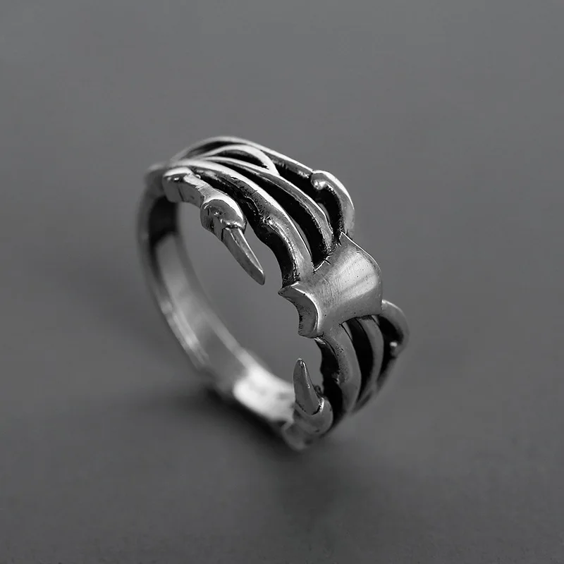 VENTFILLE-anillo Irregular de Plata de Ley 925 para mujer, joyería de tendencia Retro de Hip Hop, regalo ahuecado, envío directo