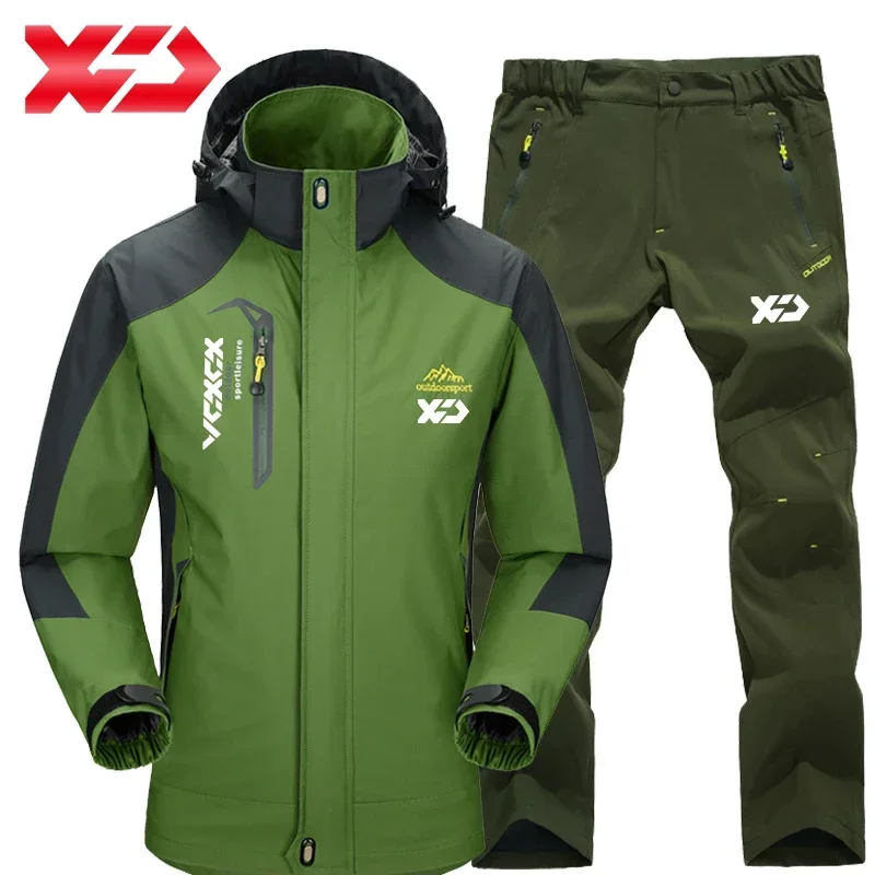 New Spring Autumn Thin Waterproof Fishing Clothes Sets Brand Hooded Windproof Fishing Jackets Breathable Quick Dry Fishing Suits